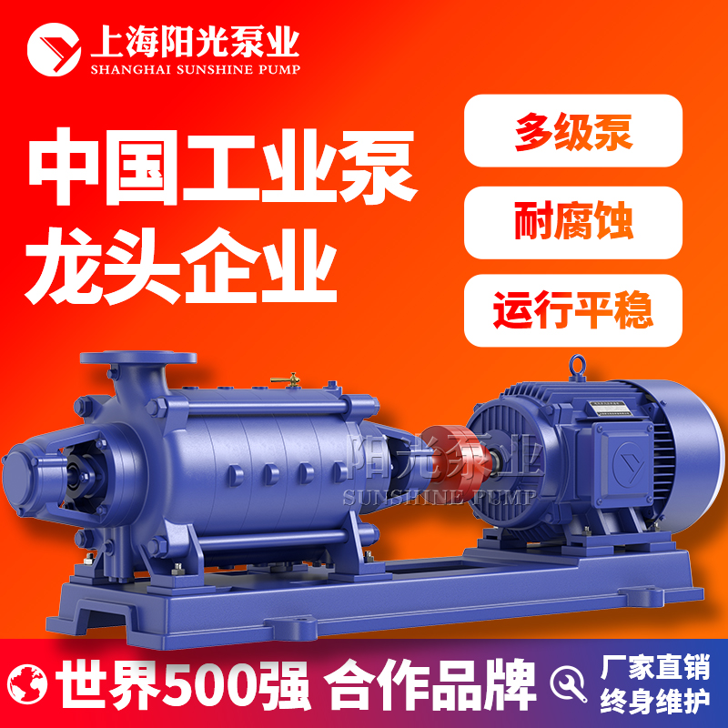 D型多级离心泵 多级泵污水杂质泵上海阳光泵业