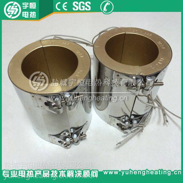 【宇恒电热】380V 2KW铸铜加热圈 可喷涂特氟龙涂层铸铜加热器