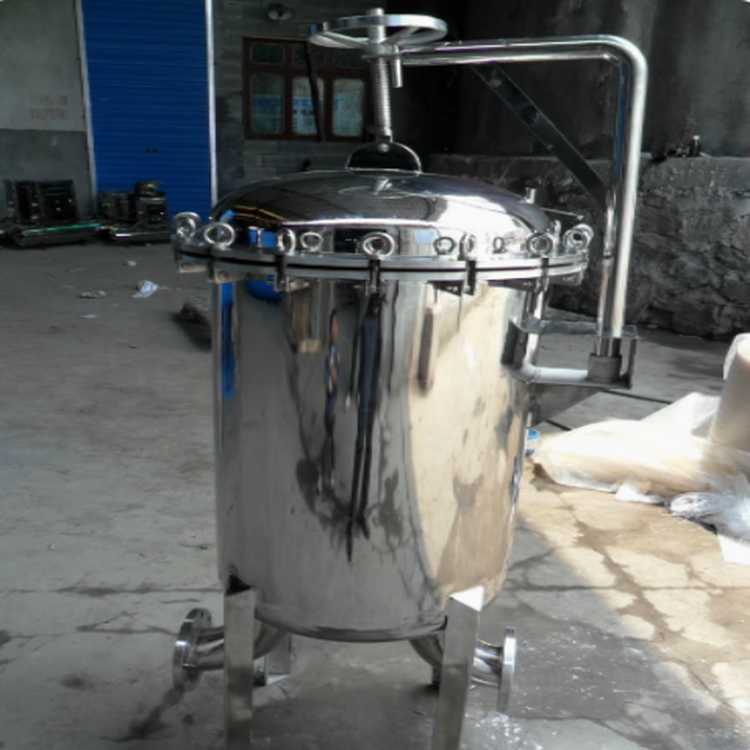袋式过滤器 碳钢 不锈钢 高进低出 低进侧出 带手摇臂 烛式过滤设备