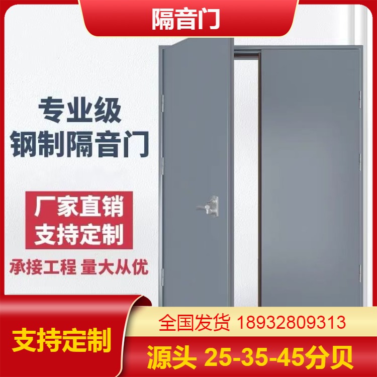 会议室隔音门 表面喷涂 降低分贝 多种风格可选 隔音门窗