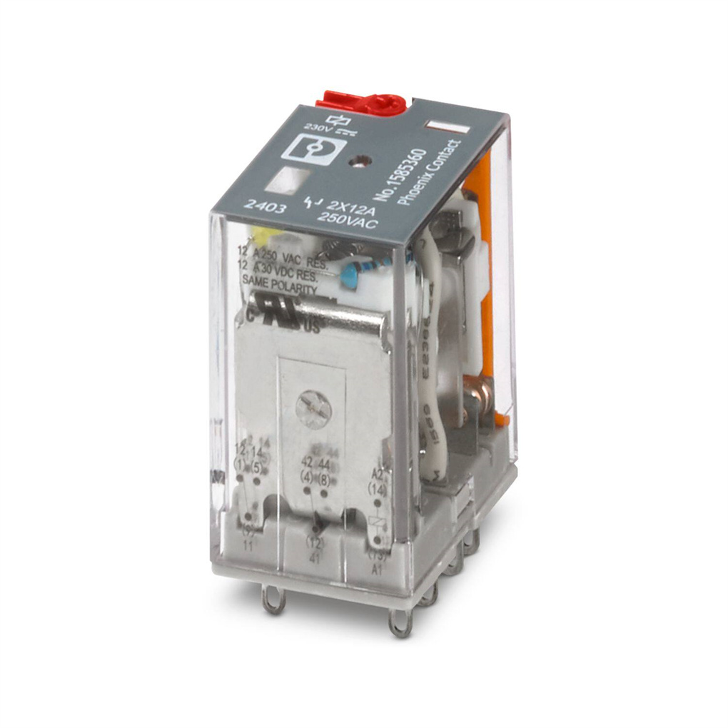 菲尼克斯 电磁式单个继电器 RL-EE-IR/L-230AC/2X21 - 1585360 德国产