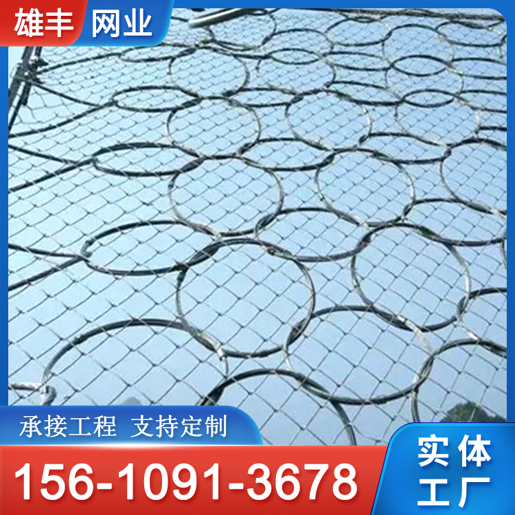 边坡动防护网 高速公路工程环形被动防护网 绞索网 雄丰