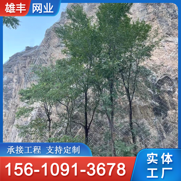 边坡防护网 主动山体滑坡落石 主动拦截保护网 安全网 雄丰