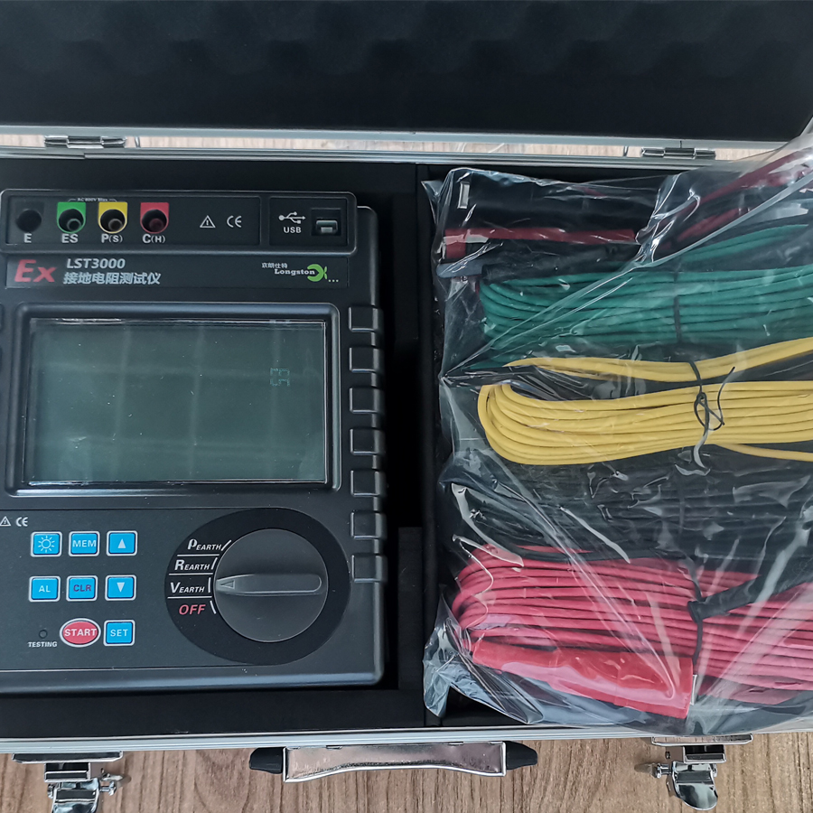 防爆接地电阻测试仪有独特的线阻校验功能