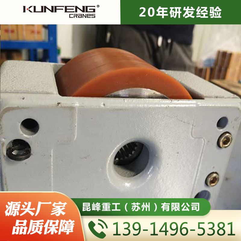 欧式行走车轮组包胶 国产堆垛机包胶轮箱 高承载防潮低噪音