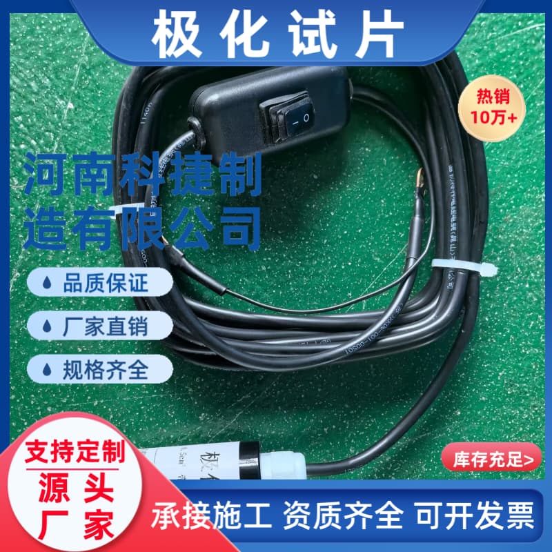 6.5cm²极化试片带开关型极化电位自腐蚀试片 阴极保护检查片自然试片