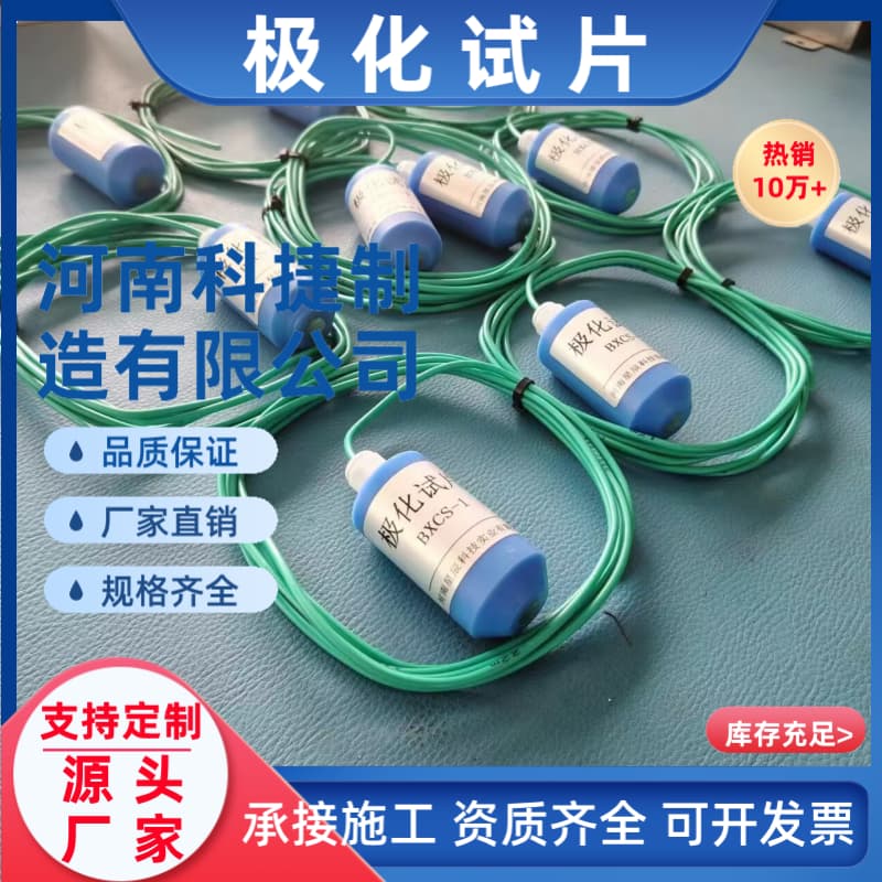 3PE防腐层阴极保护检查片抗干扰多规格10cm²带开关极化试片 自然试片