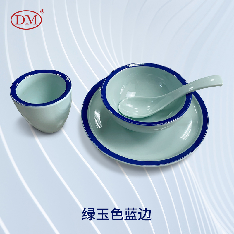 密胺酒店餐具套装 以天然矿物粉为主料 绿色环保 德美