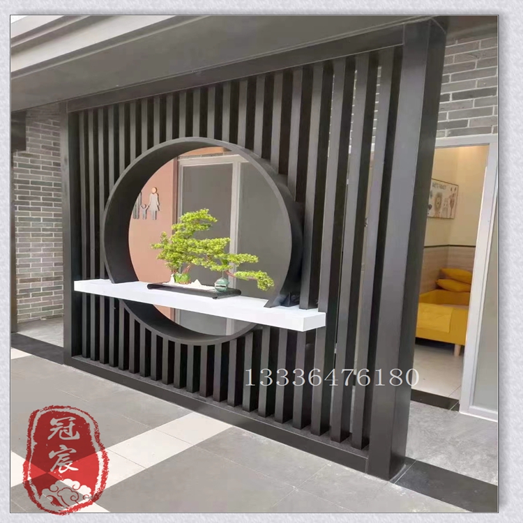 玄关 客厅不锈钢屏风隔断背景墙不锈钢通花屏风生产厂家免费设计