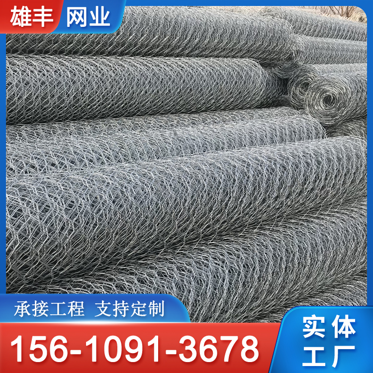 热镀锌包塑格宾石笼网 格宾网石笼网箱 园林挡墙河堤防护 雄丰
