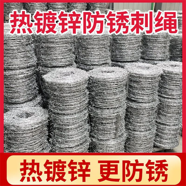 迅鹰 刺绳护栏  防翻越围栏网 镀锌刺铁丝围网  围墙防爬网