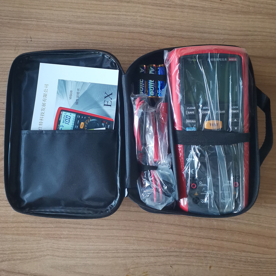 WB08防爆手持式绝缘电阻测试表有绝缘电阻测试功能