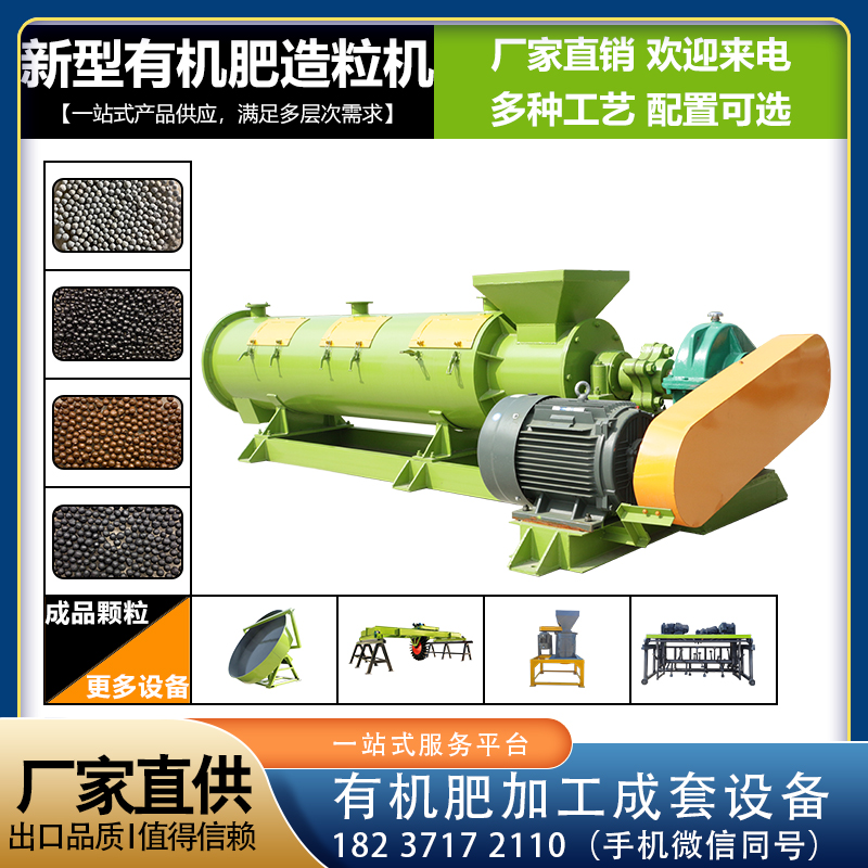 供应 畜禽粪污有机肥制粒机 搅齿造粒机 颗粒均匀 肥料生产线设备