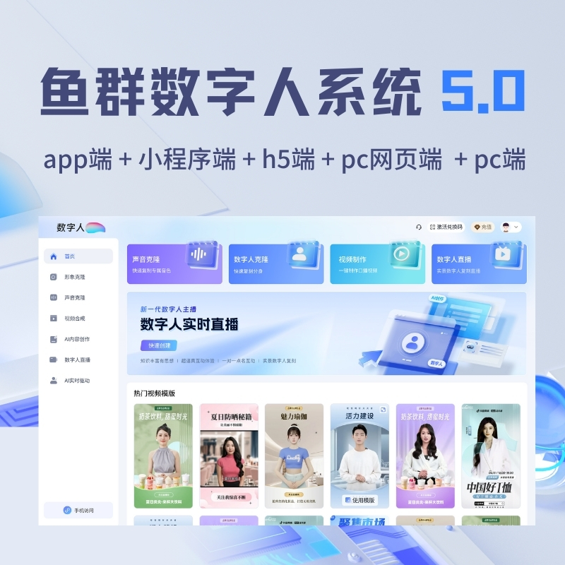 AI数字人分身系统源码