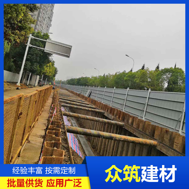 众筑 U型钢板桩施工围堰租赁拉森钢板 桩生产厂家