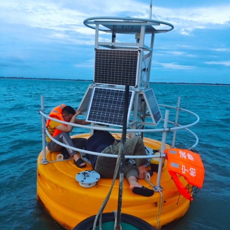LLDPE材质海洋监测浮标 海上太阳能板浮筒