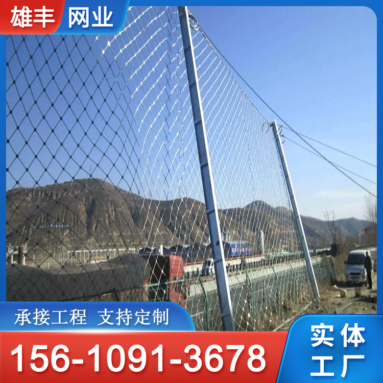 边坡防护网 山体主动被动边坡防护网 山体滑坡铁丝网 雄丰