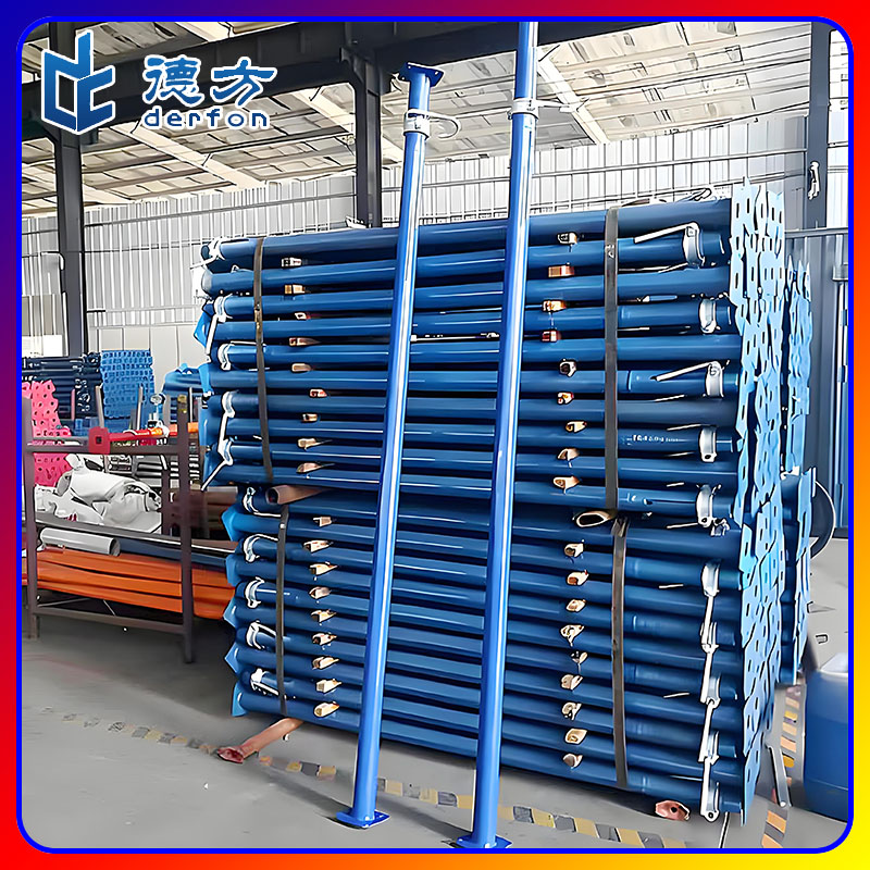 钢支撑支柱48/60 * 2.5毫米高强度可调金属支柱混凝土室外平板支撑脚手架