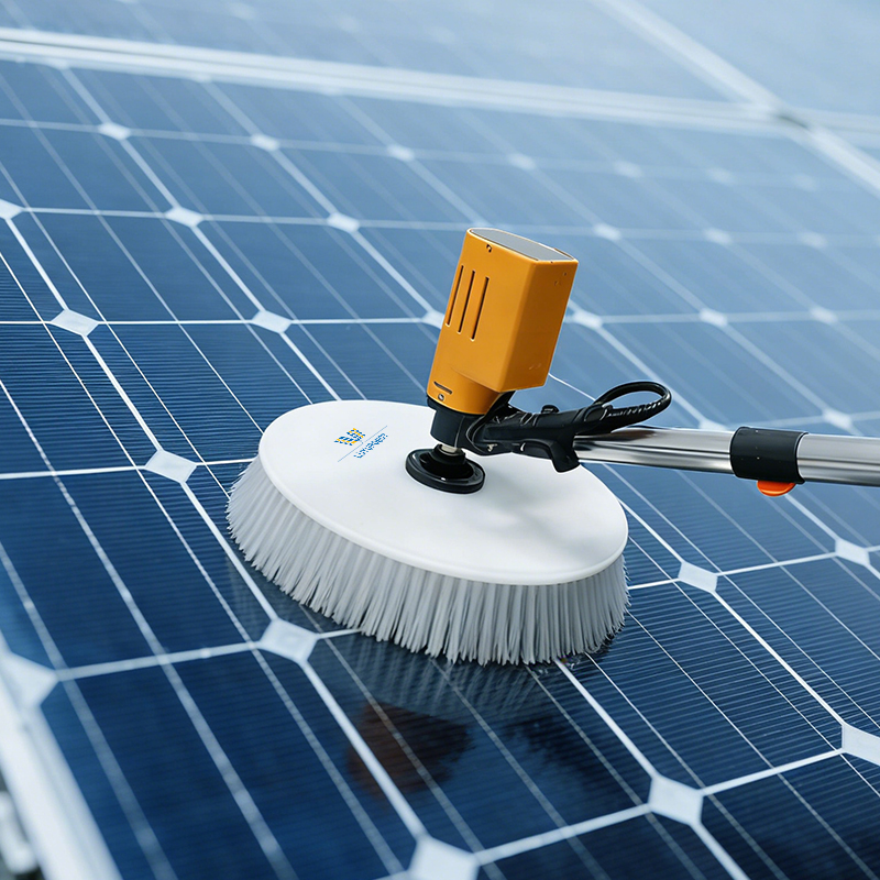 单头光伏清洗设备光伏电站专用电动清洗机手持式太阳能板清洗工具
