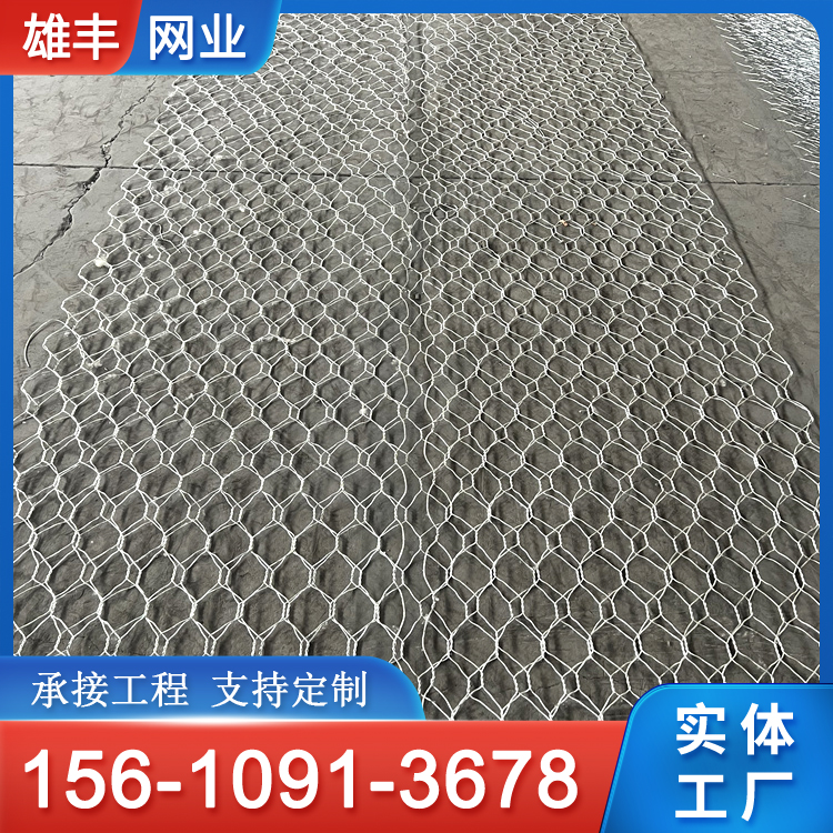 公园绿化景观石笼网 河道护坡六角铅丝网笼 规格全 可定做 雄丰
