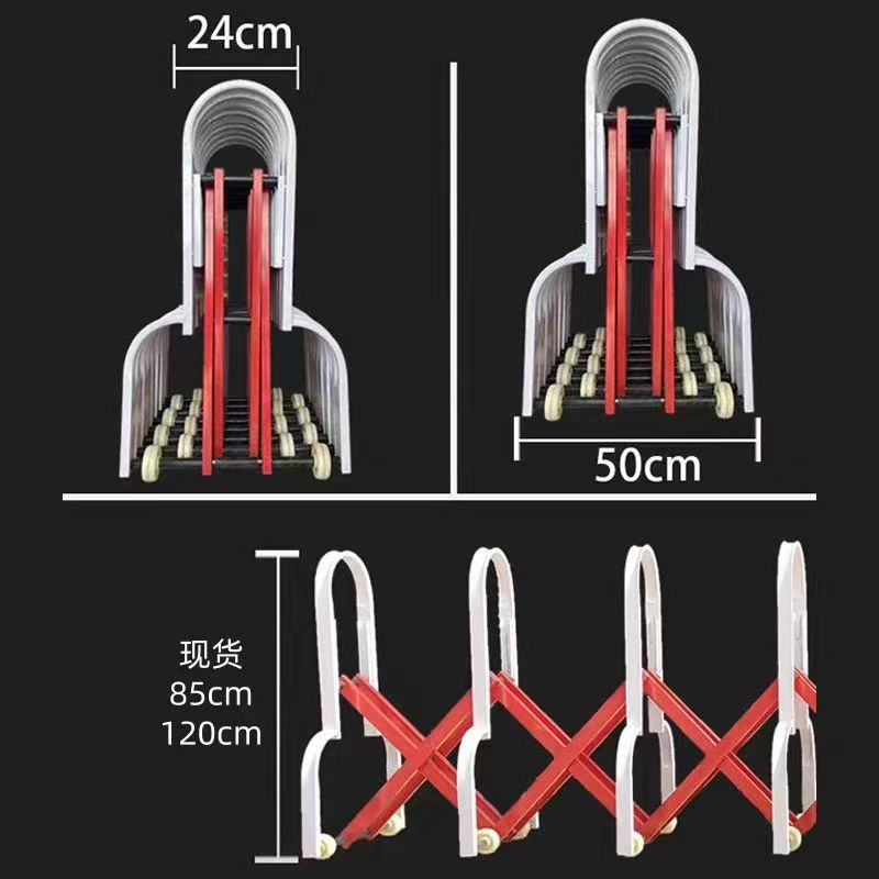 高速公路活动伸缩护栏可移动栏杆收费站折叠推拉栅栏马路围栏厂家