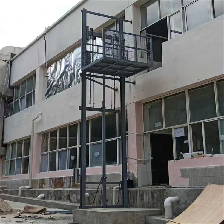 室外安装导轨式液压货梯