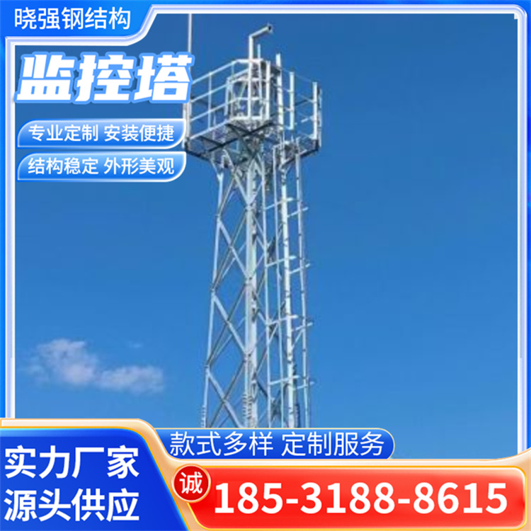 通信塔监控生产厂家 视频监控塔厂家定制  监控铁塔抗风稳固