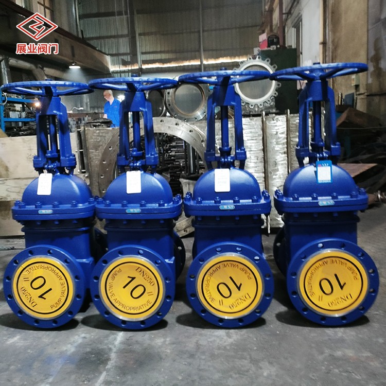 展业阀门 法兰衬瓷排渣闸阀 耐磨手动陶瓷排渣阀 矿浆出料阀