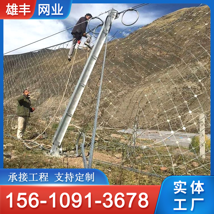 被动边坡防护网 绿化网 护坡拦石网 山体主动被动网 雄丰
