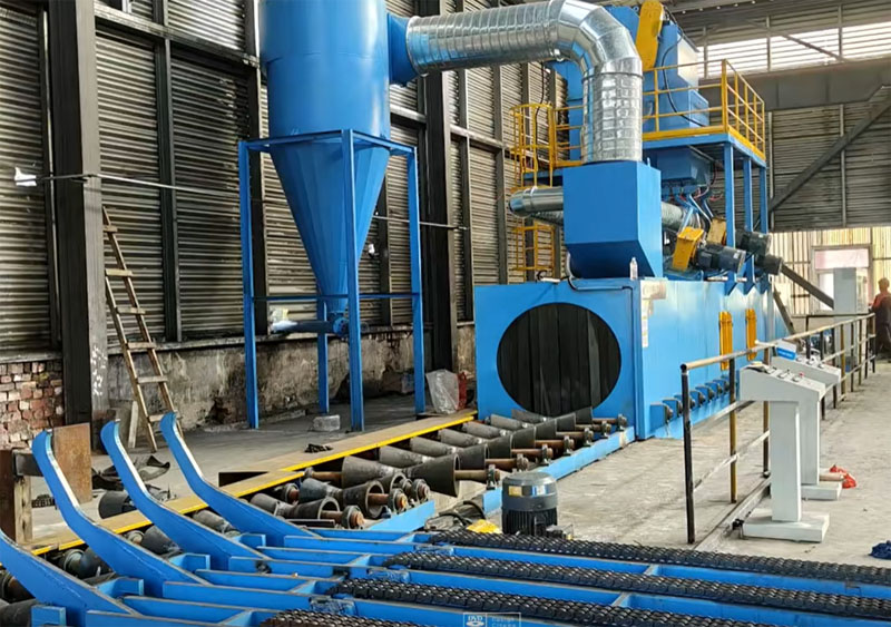 铭邦重工 碳棒电极抛丸机 抛丸毛化处理