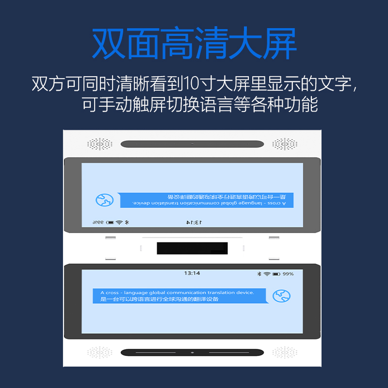 AI数字人智能双面翻译机 跨国贸易实时多语翻译利器