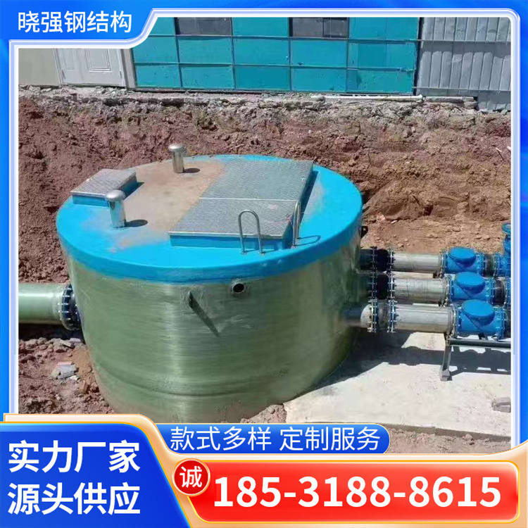 一体化泵站玻璃钢泵站一体化提升泵站污水雨水处理一体化提升泵站