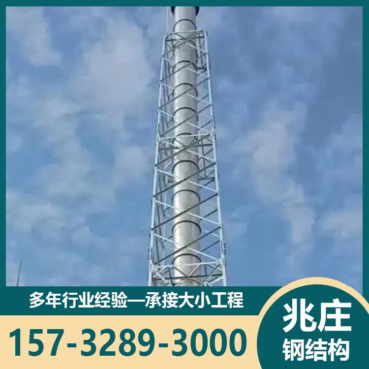 热电厂烟囱塔 高压蒸汽排放塔