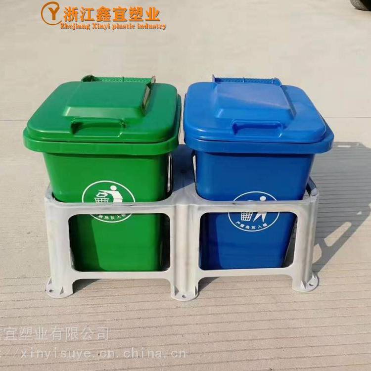 工厂30L塑料垃圾桶家用50L翻盖户外垃圾垃圾箱分类果皮箱240升