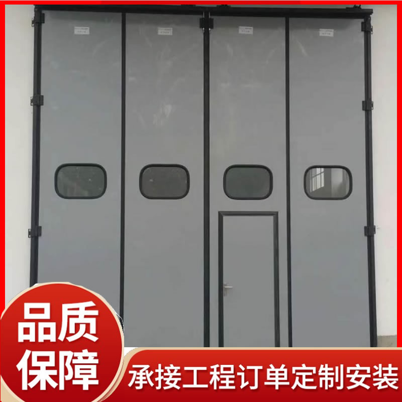 电动车间库房用 多扇折叠门 工业厂房用 承重能力好 推拉顺滑