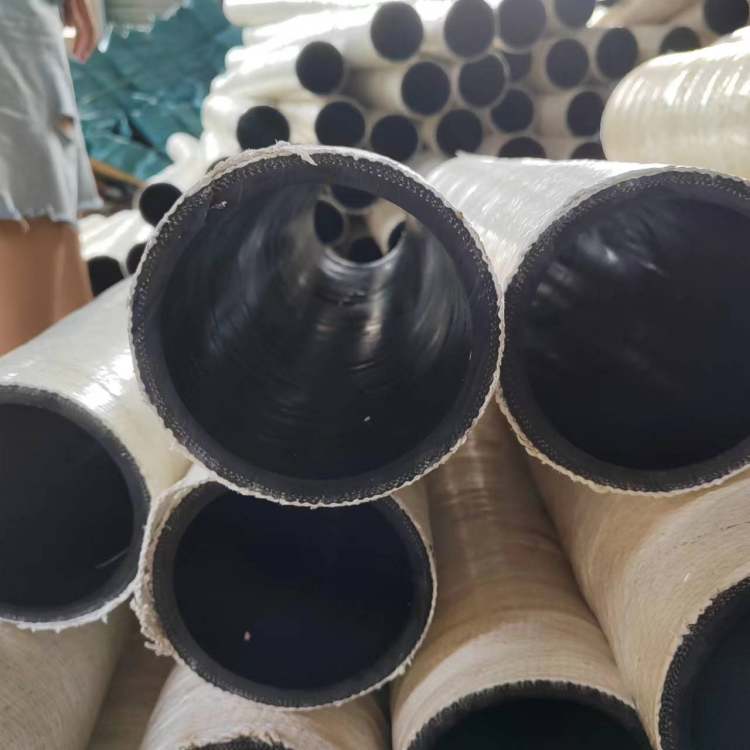 耐腐蚀胶管 低压夹布输水管 DN100mm工业用大口径喷砂橡胶管
