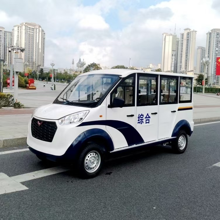 云南大理WLDM-8座电动巡逻车 社区巡逻专用车 全钣金覆盖 结实耐用 五菱厂家直供