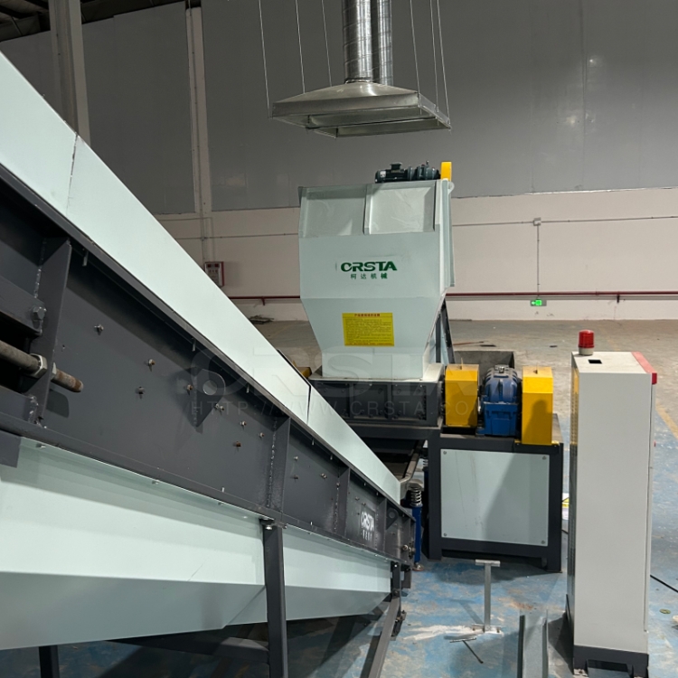 大产能薄膜吨袋双轴撕碎机，垃圾废料处置撕碎破碎设备