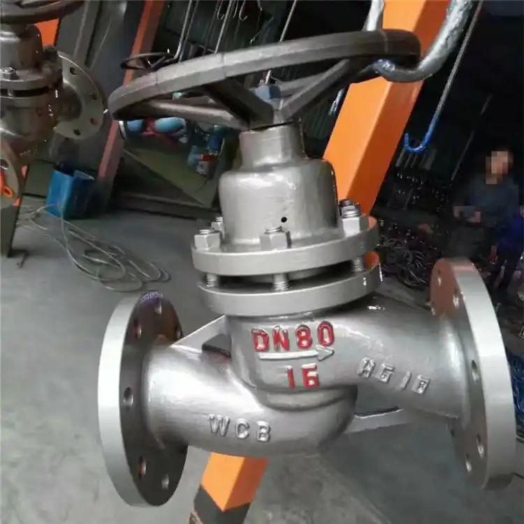 环氧防腐漆面铸钢柱塞阀 DN50 U41S 型户外管道手动控制阀门