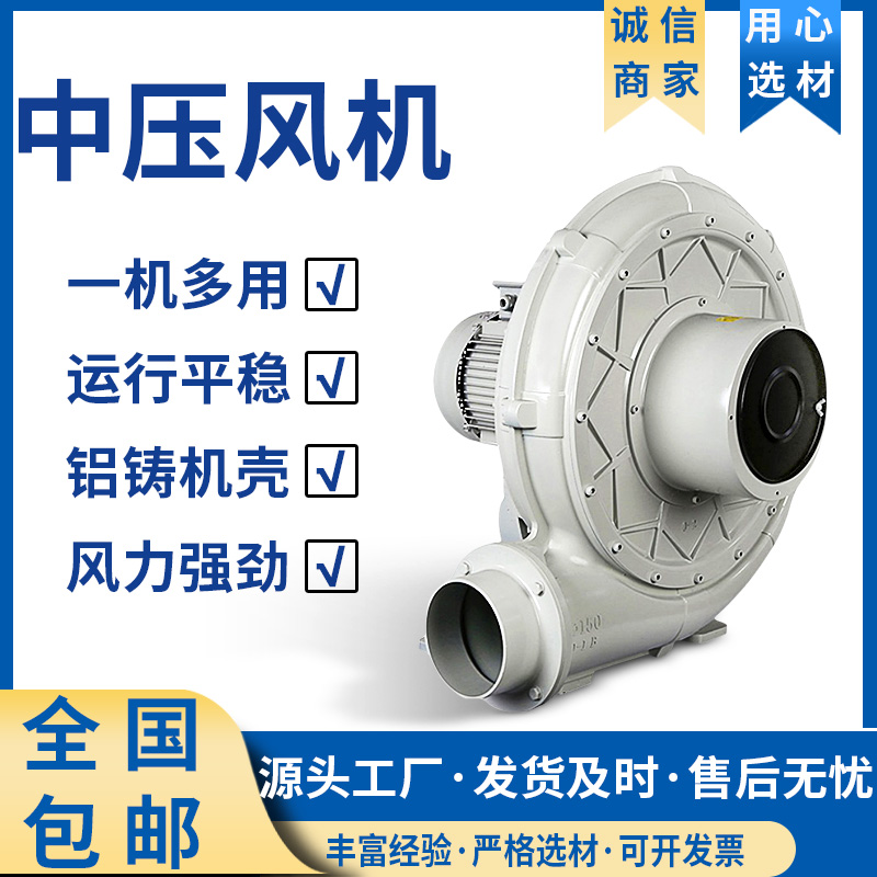 铝合金透浦中压变频离心风机CX-75SA 高效低噪节能耐高温中压风机