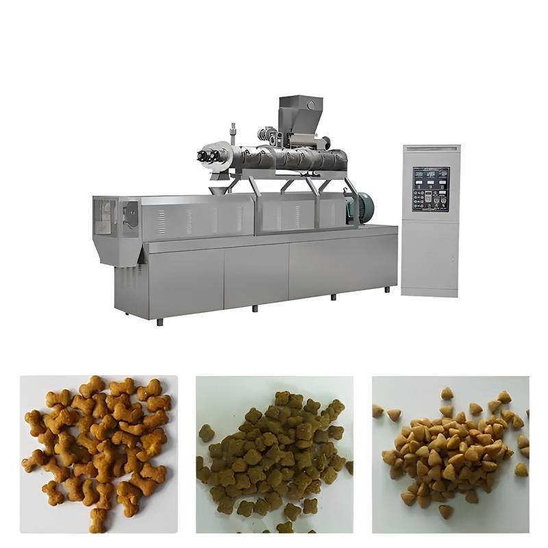 饲料膨化机 小型狗粮生产线 自动宠物饲料生产线 猫粮膨化机