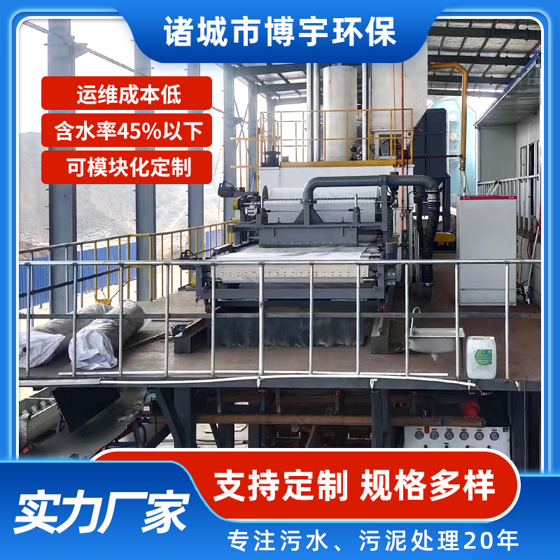 市政污泥垂直压滤机 城市生活污泥浆超高压脱水机 带式压滤设备 博宇