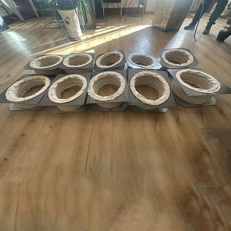 管道风机非金属软管福硕阻燃通风排烟伸缩帆布软连接