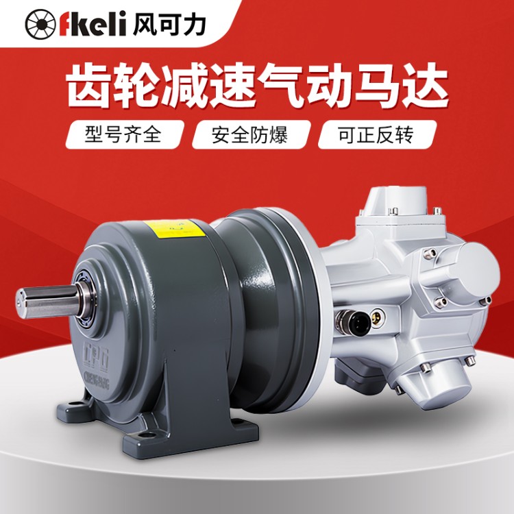 fkeli防爆认证工业立卧式齿轮低速减速气动马达减速机型号齐全