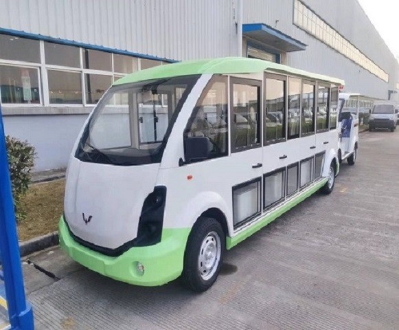 云南腾冲14座电动观光车 景区浏览摆渡车 宝钢加持 结实耐用