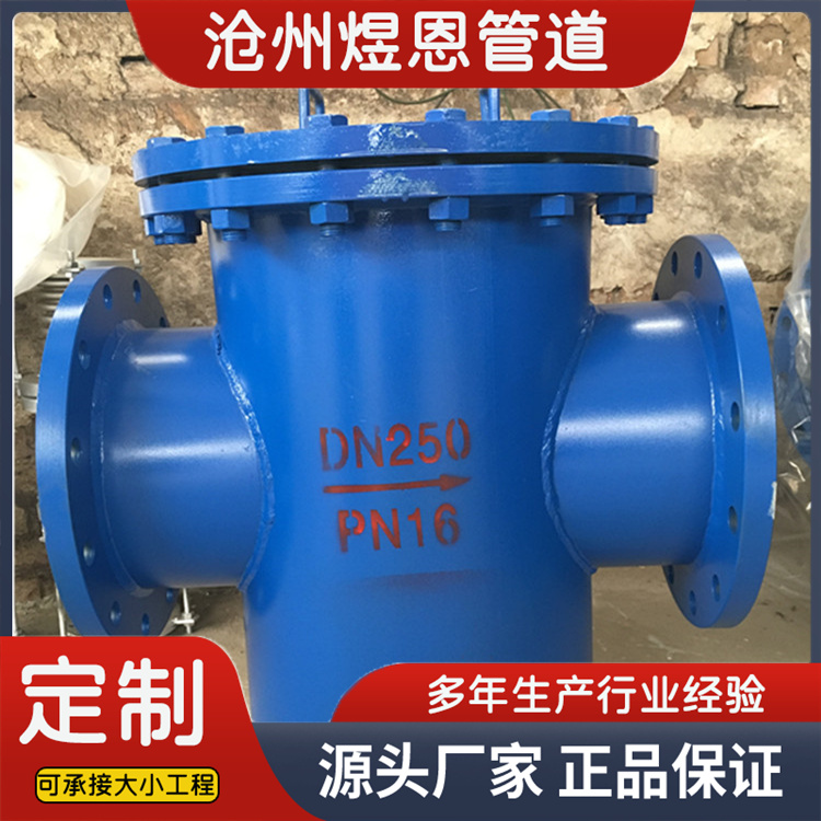 沧州煜恩管道 蓝式过滤器  厂家供货