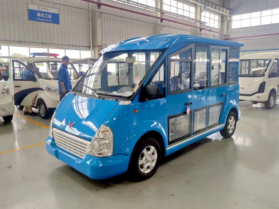 云南迪庆威威系列全封闭汽油观光车     整车阴极电泳工艺，耐腐蚀性提升2倍，使用寿命更长
