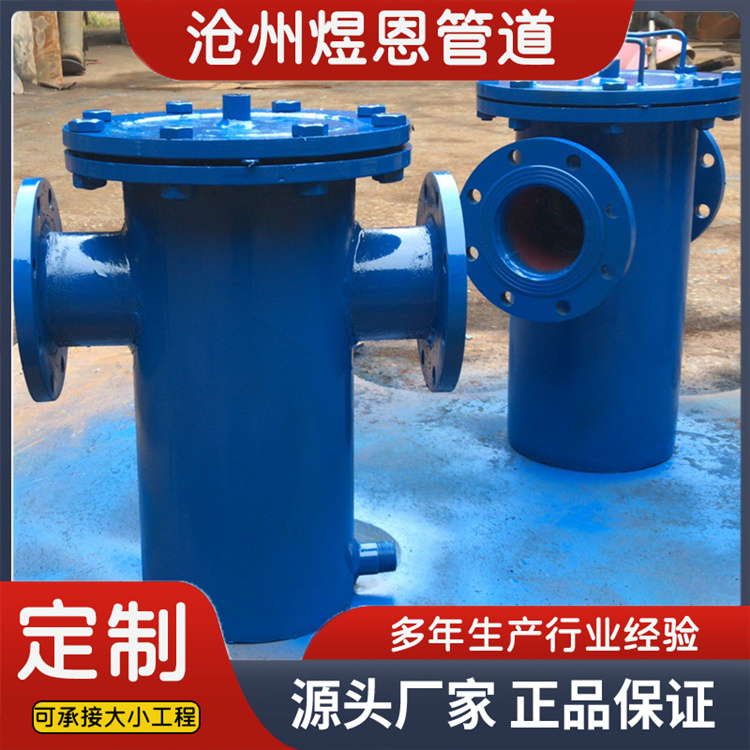 沧州煜恩管道 蓝式过滤器  规格齐全