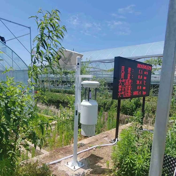 温室气象环境监测系统 DF-WSZ 东方鑫鸿 土壤温湿度 光照 气温 CO2 LED屏