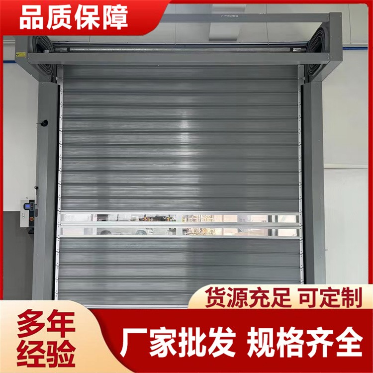 物流仓库螺旋硬质快速门 快速启闭提效率 适配叉车通行
